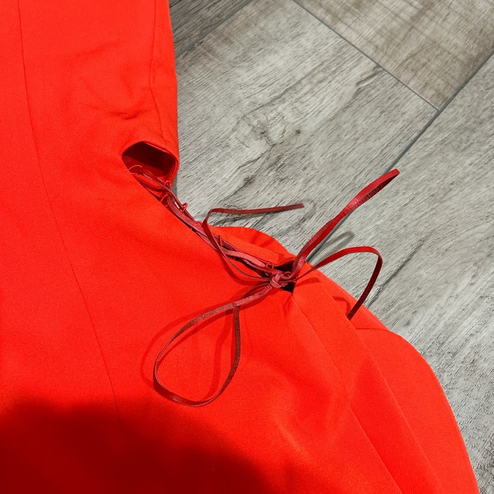 MISCREANTS Rosie red rose mini dress NWT - Picture 8 of 9